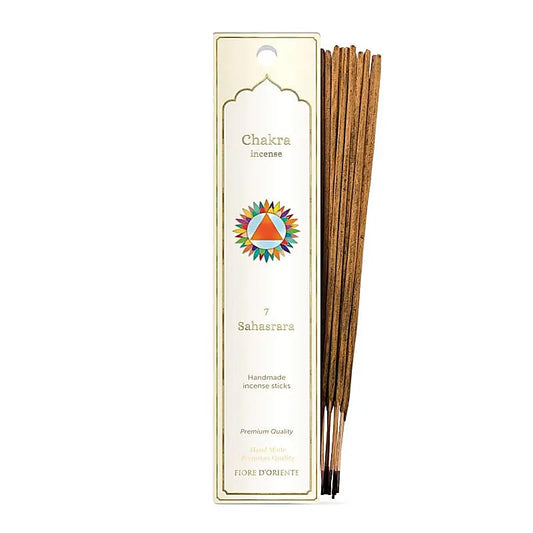 Bețișoare parfumate premium Fiore D'oriente - Chakra Coroanei (Sahasrara) - 10 buc