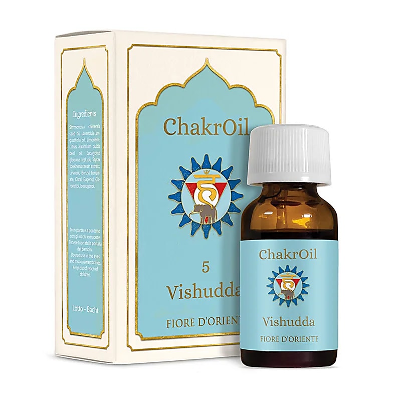 Mix uleiuri esențiale Fiore D'oriente - Chakra gâtului (Vishuddha) - 10 ml