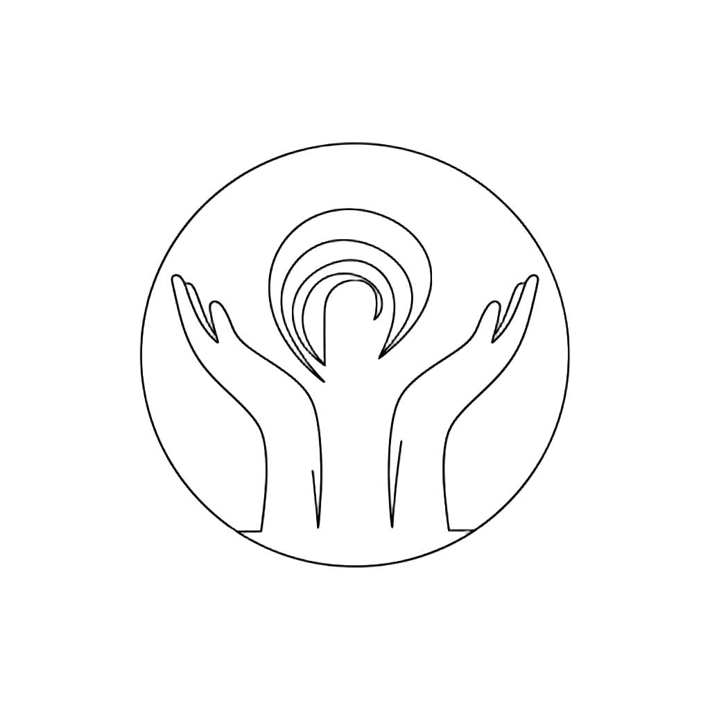 one line drawing style icon depicting openess