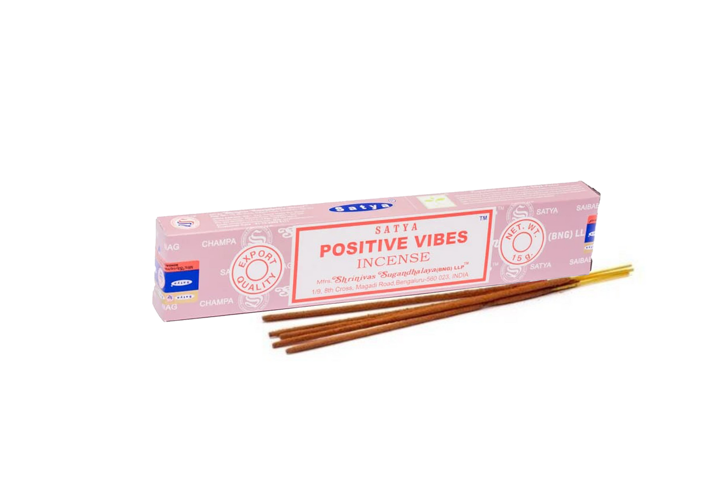 Bețișoare parfumate premium Satya - Positive vibes - 15 buc